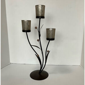 Bronze/Brown Candle Holder